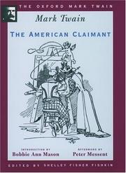 Cover of: The American Claimant (1892) (The Oxford Mark Twain) by Mark Twain, Peter Messent