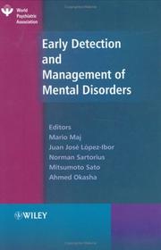 Early detection and management of mental disorders