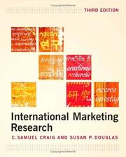 Cover of: International Marketing Research