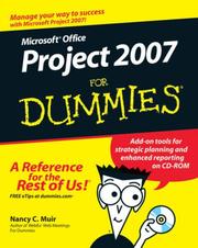 Microsoft Office Project 2007 for dummies