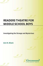 Cover of: Readers Theatre for Middle School Boys: Investigating the Strange and Mysterious (Readers Theatre)