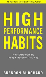 Cover of: High performance habits