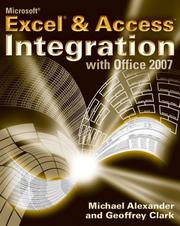 Microsoft Excel & Access integration with Office 2007