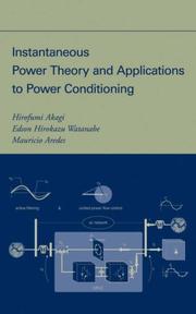 Instantaneous power theory and applications to power conditioning