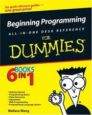 Beginning programming all-in-one desk reference for dummies