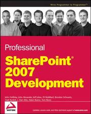 Professional SharePoint 2007 development