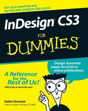 Cover of: InDesign CS3 For Dummies