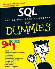 SQL all-in-one desk reference for dummies