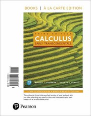Cover of: Calculus: Early Transcendentals, Books a la Carte Edition