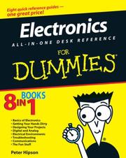 Cover of: Electronics All-In-One Desk Reference For Dummies by Peter D. Hipson