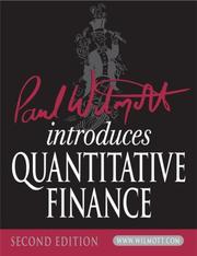 Cover of: Paul Wilmott Introduces Quantitative Finance