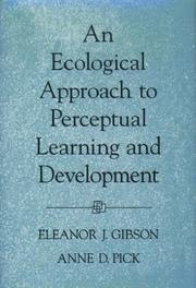Cover of: An ecological approach to perceptual learning and development