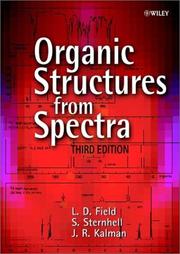 Cover of: Organic structures from spectra.