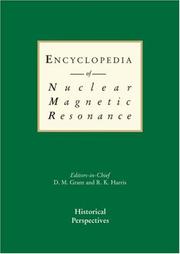Cover of: Encyclopedia of Nuclear Magnetic Resonance, 9 volume set