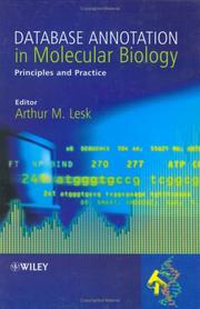 Cover of: Database Annotation in Molecular Biology: Principles and Practice