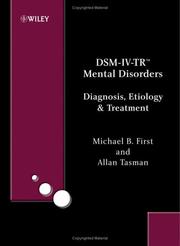 Cover of: DSM-IV-TR mental disorders by Michael B. First