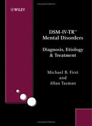 DSM-IV-TR mental disorders : diagnosis, etiology and treatment