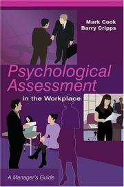 Psychological assessment in the workplace : a manager's guide