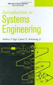 Introduction to systems engineering by Andrew P. Sage, James E., Jr. Armstrong