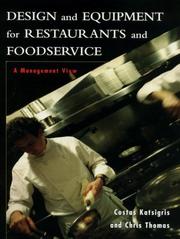 Cover of: Design and equipment for restaurants and foodservice: a management view
