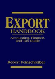 Export handbook : accounting, finance, and tax guide