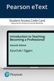 Cover of: Pearson EText Introduction to Teaching: Becoming a Professional -- Access Card