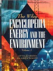 The Wiley encyclopedia of energy and the environment