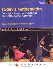 Cover of: Today's Mathematics, Concepts and Classroom Methods, and Instructional Activities (Wiley/Jossey-Bass Education)