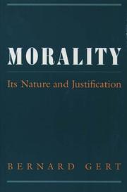 Cover of: Morality