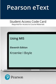 Cover of: Pearson EText Using MIS -- Access Card