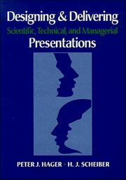 Cover of: Designing & delivering scientific, technical, and managerial presentations