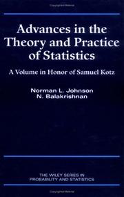 Advances in the theory and practice of statistics by Samuel Kotz, Norman Lloyd Johnson, N. Balakrishnan