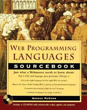 Cover of: Web programming languages sourcebook