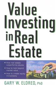 Cover of: Value Investing in Real Estate