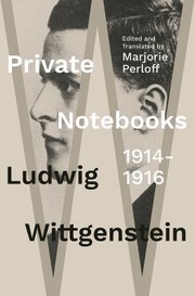 Cover of: Private Notebooks by Ludwig Wittgenstein, Marjorie Perloff