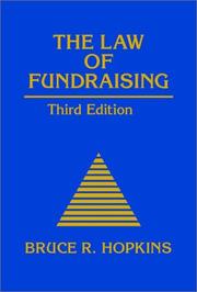 Cover of: The law of fundraising by Bruce R. Hopkins