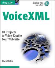 Cover of: VoiceXML: 10 projects to voice enable your Web site