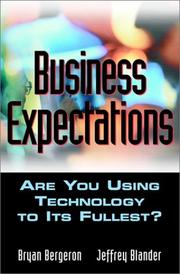 Cover of: Business Expectations by Bryan P. Bergeron, Jeffrey M. Blander