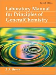 Laboratory manual for principles of general chemistry