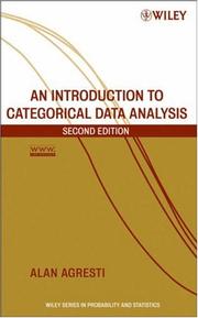 Cover of: An Introduction to Categorical Data Analysis (Wiley Series in Probability and Statistics)