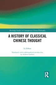 Cover of: History of Classical Chinese Thought