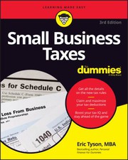 Cover of: Small Business Taxes for Dummies by Eric Tyson