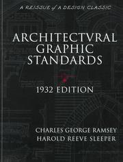 Cover of: Architectural Graphic Standards for Architects, Engineers, Decorators, Builders and Draftsmen