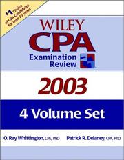 Wiley CPA examination review 2003. Accounting and reporting : taxation, managerial, governmental, and not-for-profit organisations