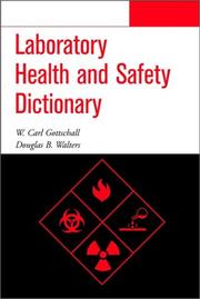 Laboratory health and safety dictionary