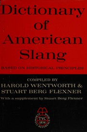 Cover of: Dictionary of American slang