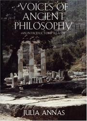 Cover of: Voices of ancient philosophy: an introductory reader