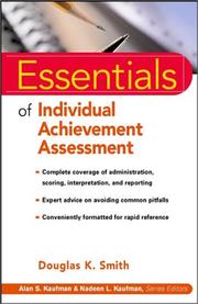 Cover of: Essentials of Individual Achievement Assessment (Essentials of Psychological Assessment Series)