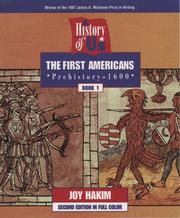 Cover of: A History of US-The First Americans (Prehistory-1600)#1