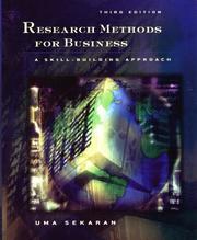 Research methods for business by Uma Sekaran
